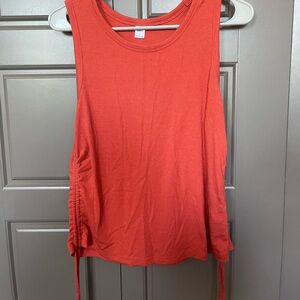 Old Navy Active Orange Tank Top with Adjustable Sides